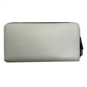 Christian Louboutin leather long red wallet white round